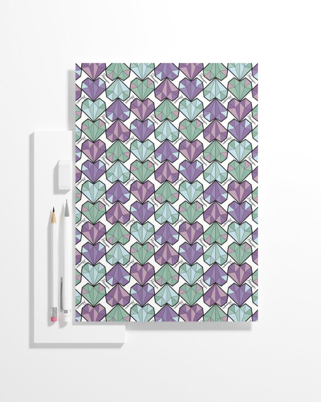 Diamond Heart Violet Notebook/Sketchbook