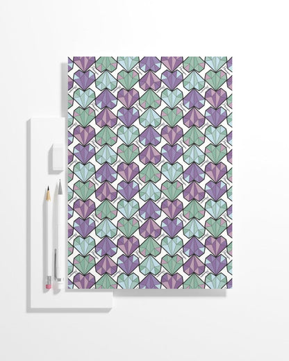 Diamond Heart Violet Notebook/Sketchbook