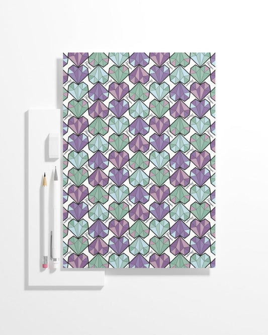 Diamond Heart Violet Notebook/Sketchbook