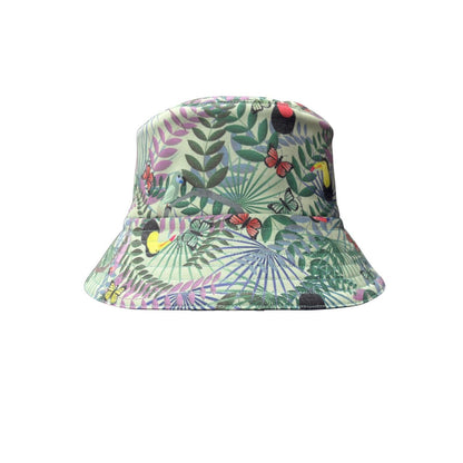 Double Face Bucket Hat - Denim/Fauna Mint