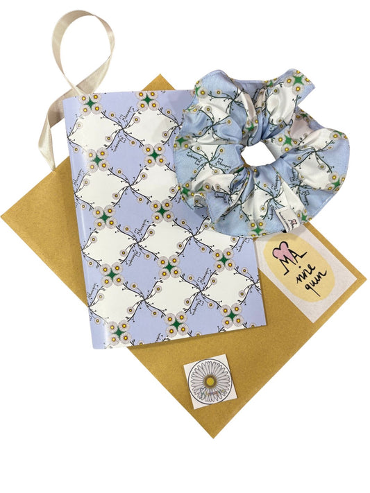 Daisy Notebook + Hair Scrunchie
