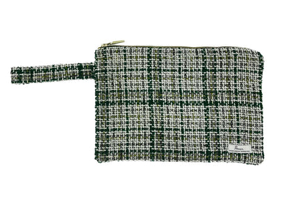 Tweed Plaid Pochette Bag