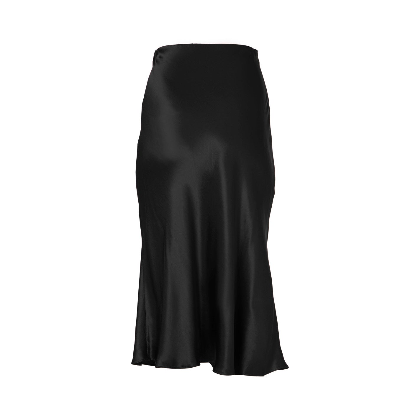 Fiona Skirt - Midi Satin Slip Skirt