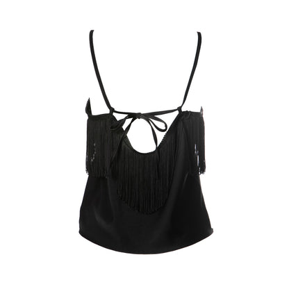 Alma Top - Fringed Camisole Top