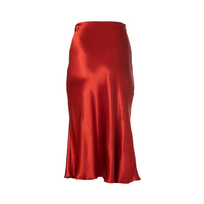 Fiona Skirt - Midi Satin Slip Skirt