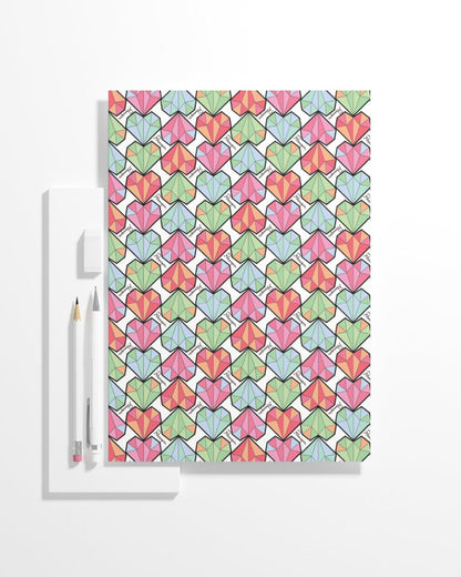 Diamond Heart Pink Notebook/Sketchbook