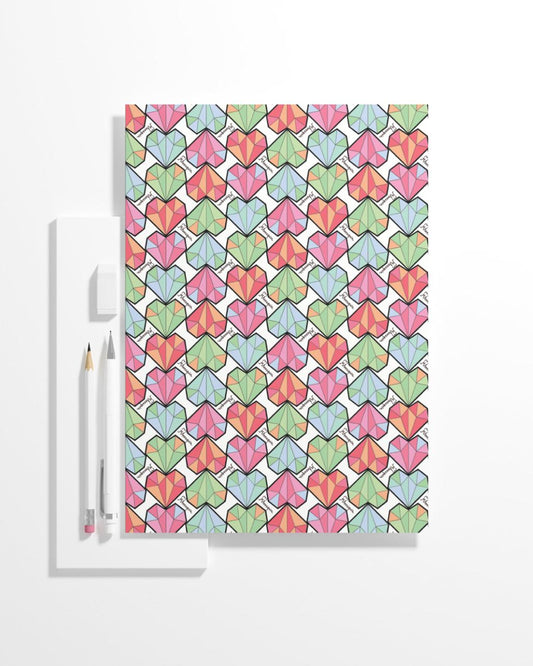 Diamond Heart Pink Notebook/Sketchbook
