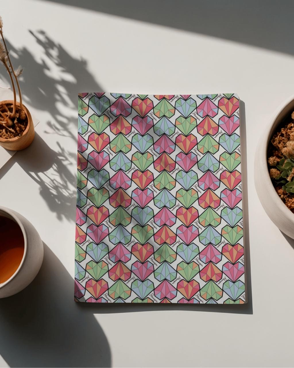 Diamond Heart Pink Notebook/Sketchbook