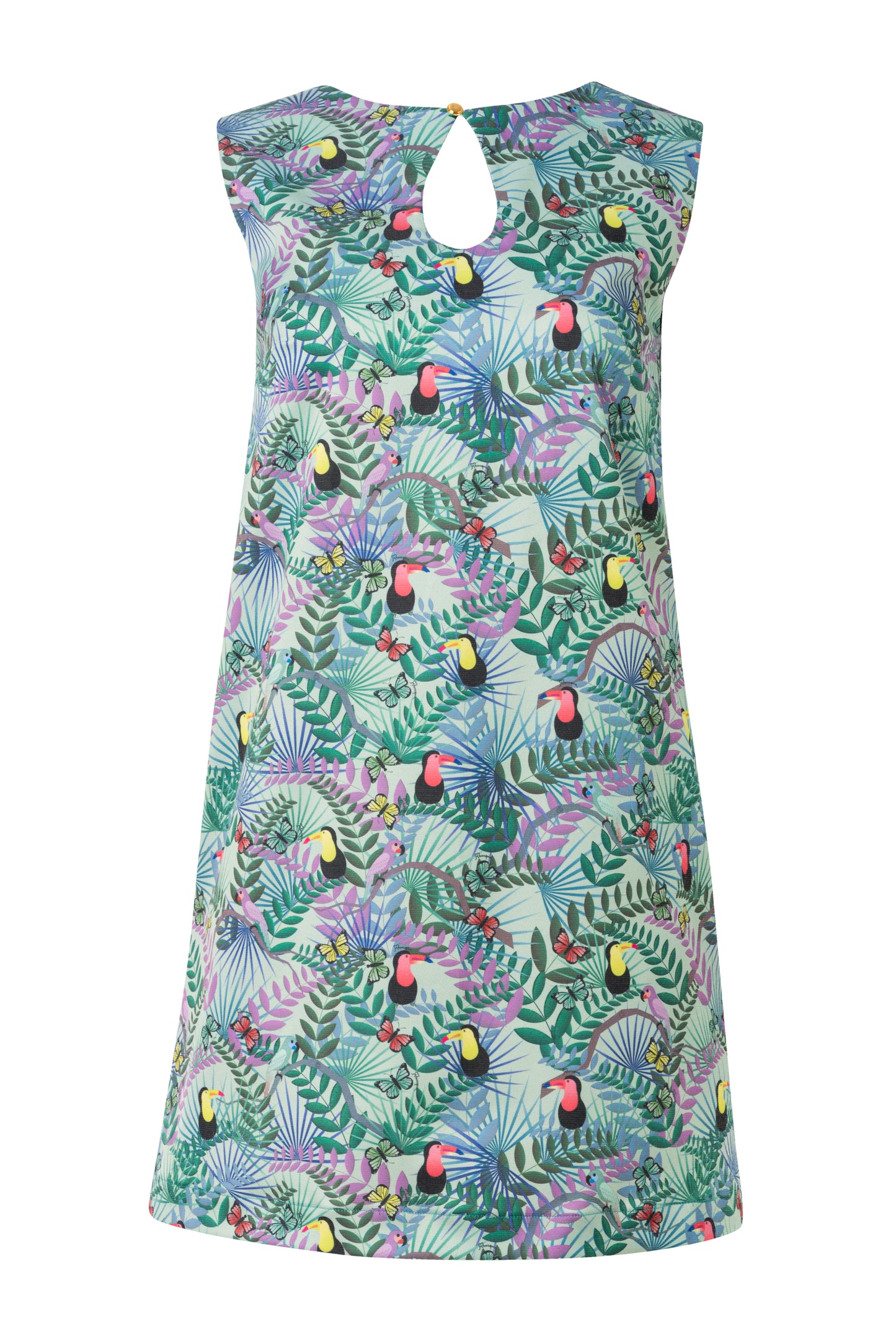 Aster Dress v.1.2. - Mini Printed Cotton A-line Dress