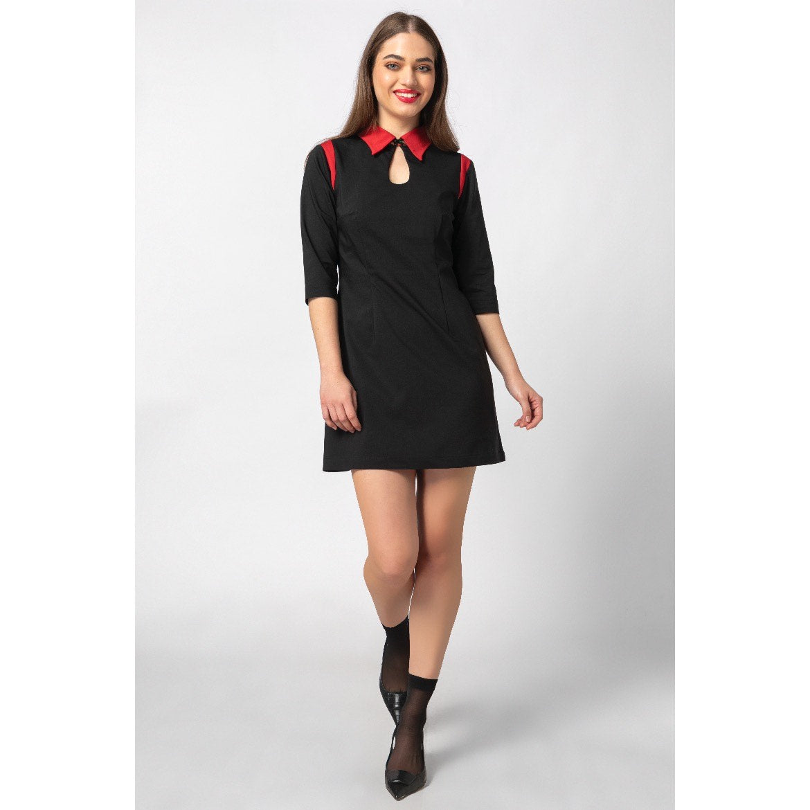 Aiofe Dress - Mini A-line Cotton Dress