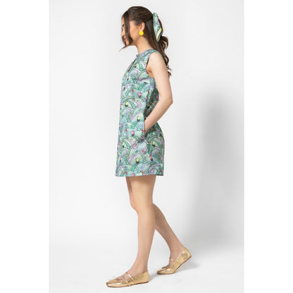 Aster Dress v.1.2. - Mini Printed Cotton A-line Dress