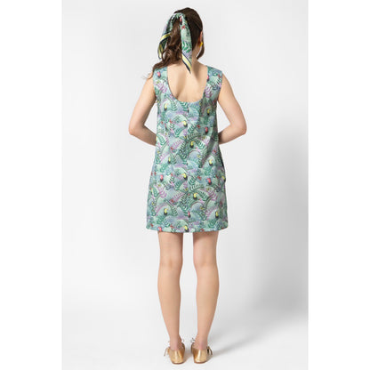 Aster Dress v.1.2. - Mini Printed Cotton A-line Dress