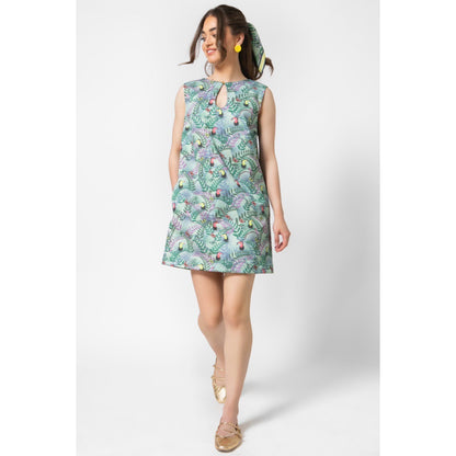 Aster Dress v.1.2. - Mini Printed Cotton A-line Dress