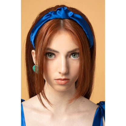 Royal Blue Satin Headband