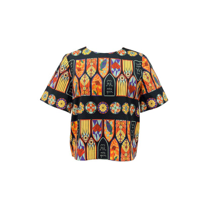 Robin Top v.2.1. - Short Sleeved Cotton Printed Top