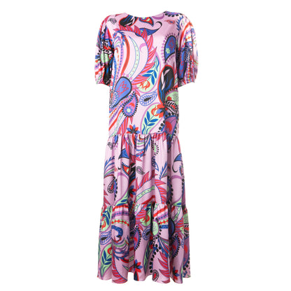 Romy Dress - Maxi Printed Dress with Tiered Skirt