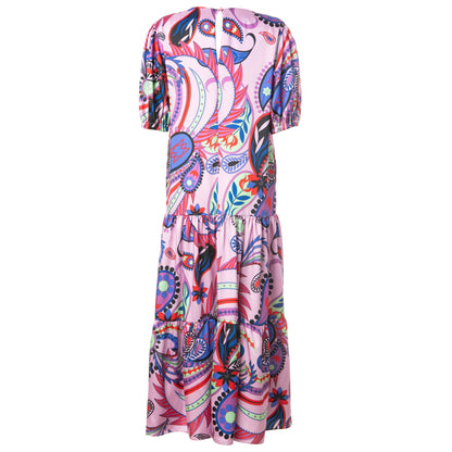 Romy Dress - Maxi Printed Dress with Tiered Skirt