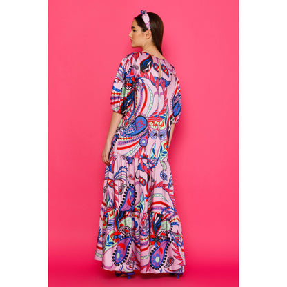 Romy Dress - Maxi Printed Dress with Tiered Skirt