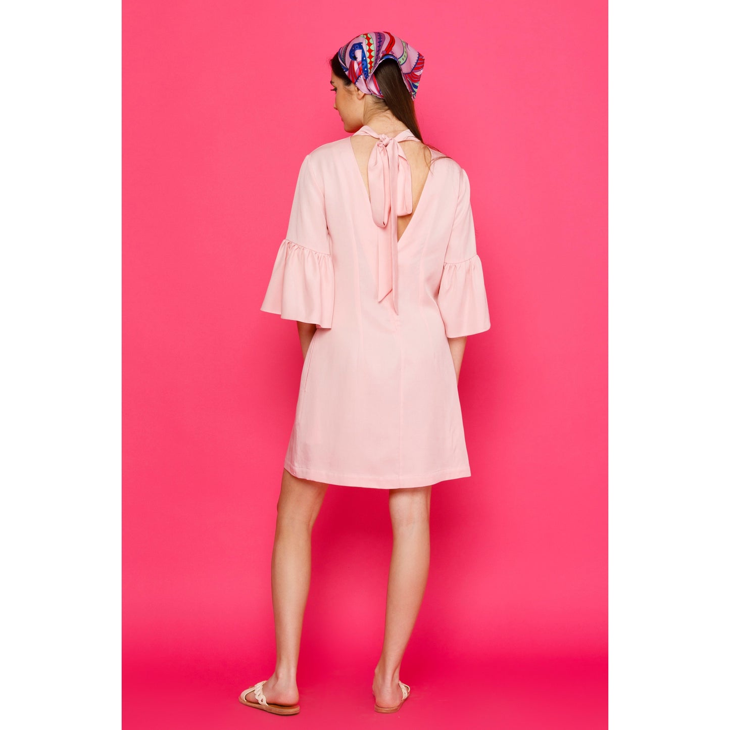 Celia Dress - Mini A-line Dress with Bell Sleeves