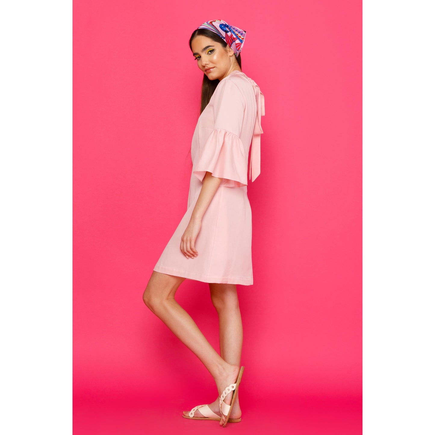 Celia Dress - Mini A-line Dress with Bell Sleeves
