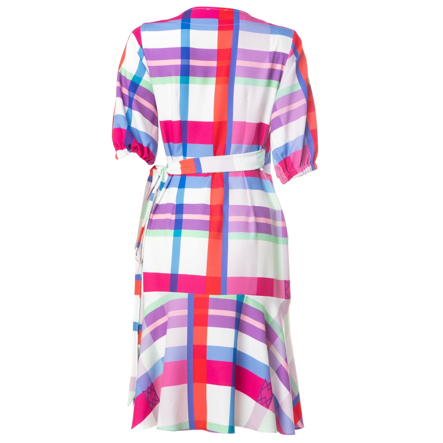Alyssa Dress - Midi Wrap Printed Dress