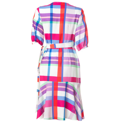 Alyssa Dress - Midi Wrap Printed Dress