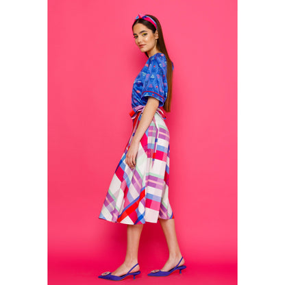 Robin Top - Short Sleeved Silky Printed Top