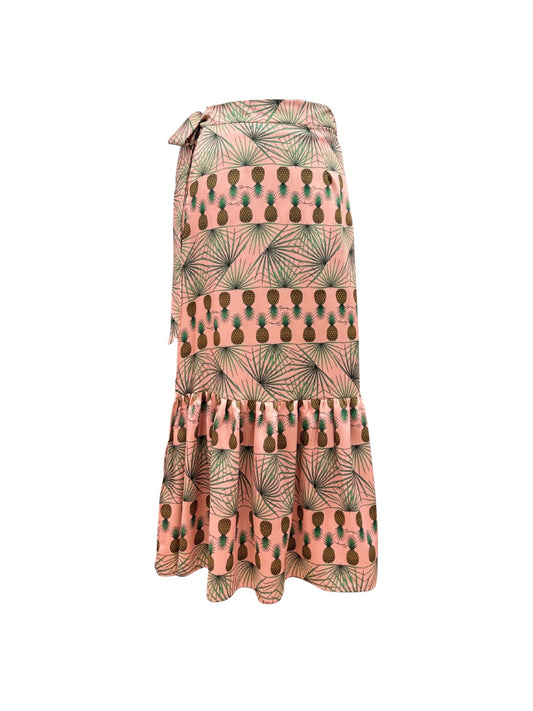 Cheryl Skirt - Maxi Wrap Tiered Printed Skirt