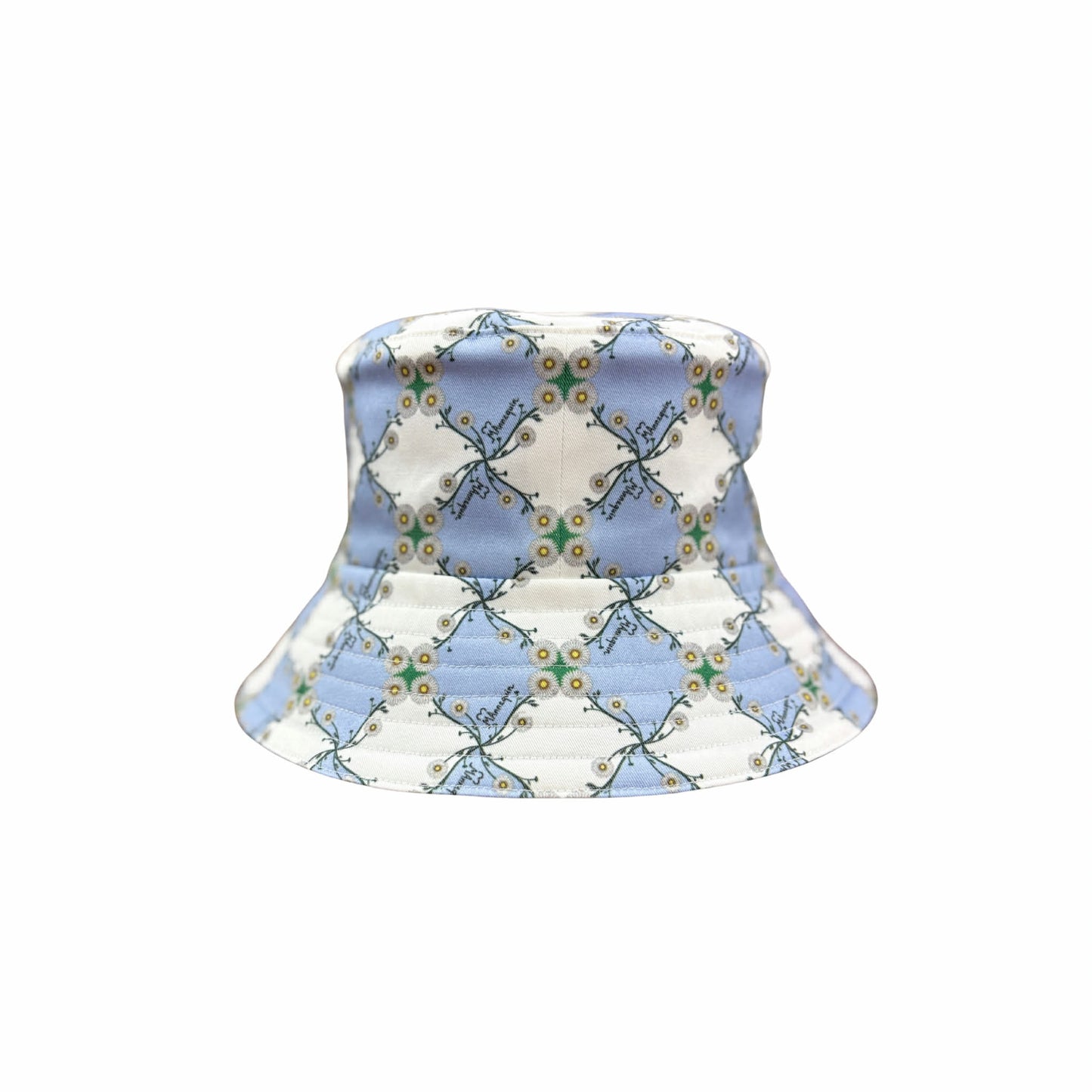 Double Face Bucket Hat - Denim/Daisy