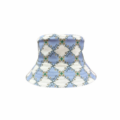 Double Face Bucket Hat - Denim/Daisy