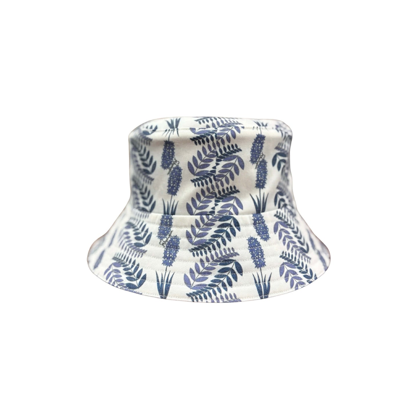 Double Face Bucket Hat - Denim/Flora Blue
