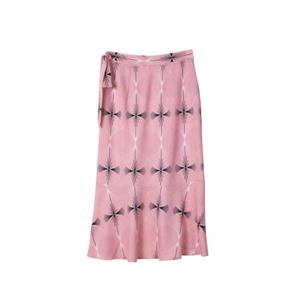 Clara Skirt - Midi Printed Wrap Skirt