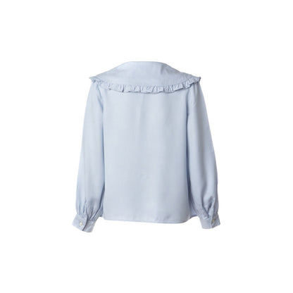 Eva Shirt - Shirt with Ruffled Trimmed Collar