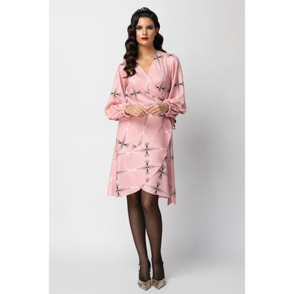 Marilyn Dress - Mini Printed Wrap Dress