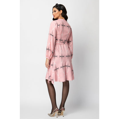 Marilyn Dress - Mini Printed Wrap Dress