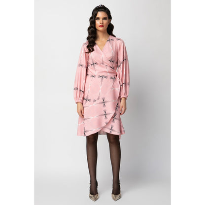 Marilyn Dress - Mini Printed Wrap Dress