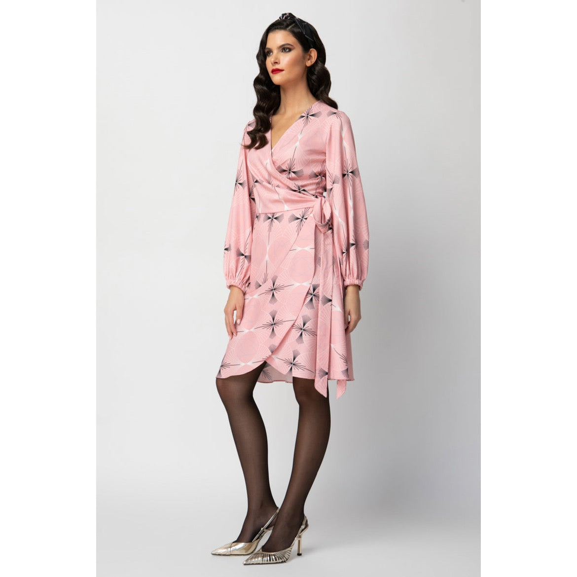 Marilyn Dress - Mini Printed Wrap Dress