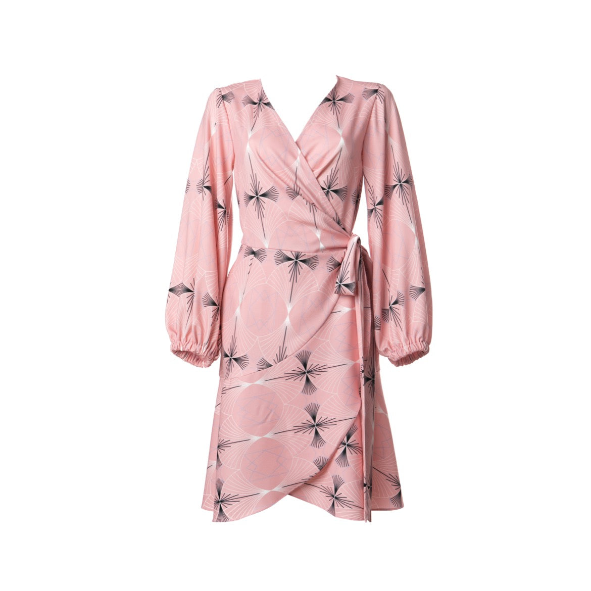 Marilyn Dress - Mini Printed Wrap Dress