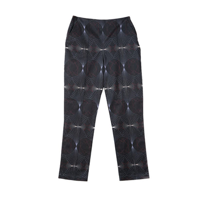 Maxine Trousers v.1.2.-  Printed Cotton Straight Leg Trousers