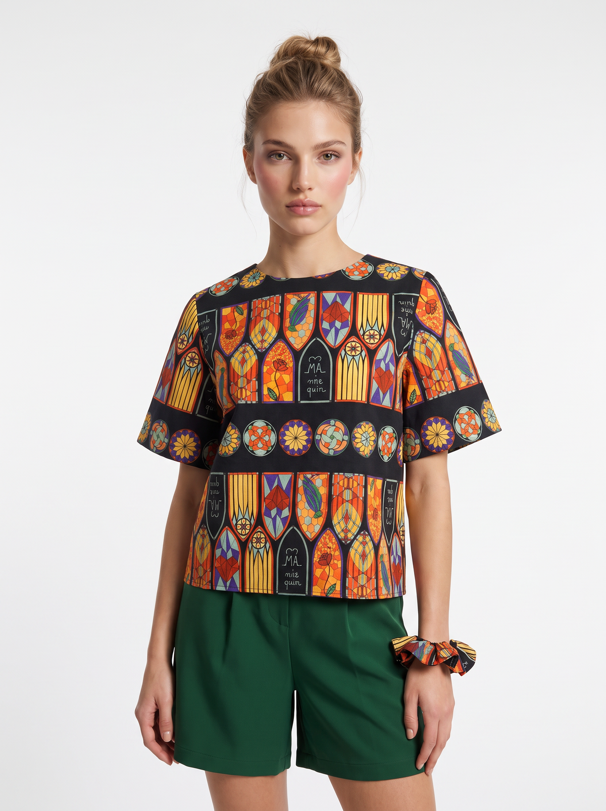 Robin Top v.2.2. - Short Sleeved Cotton Printed Top