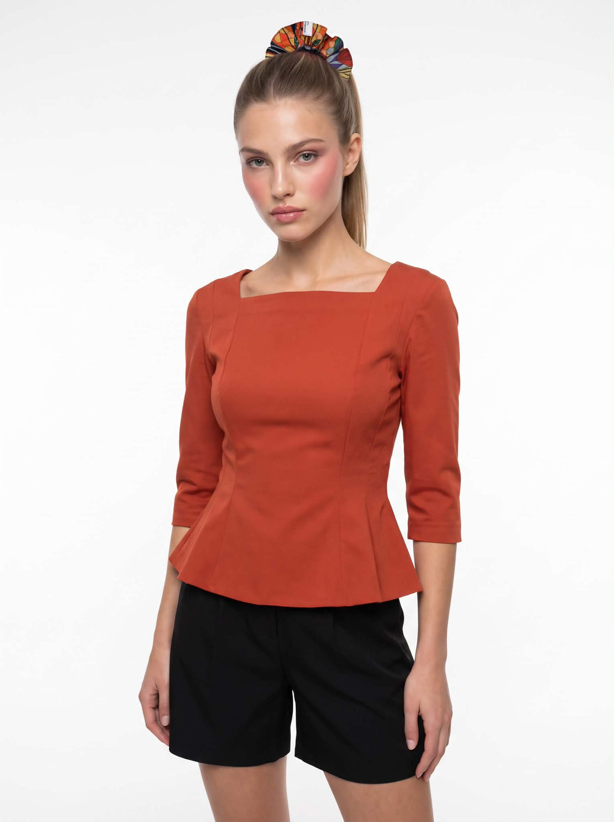 Caitlin Top v.1.2 - Panelled Cotton Top