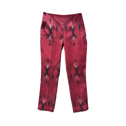 Maxine Trousers v.1.2.-  Printed Cotton Straight Leg Trousers