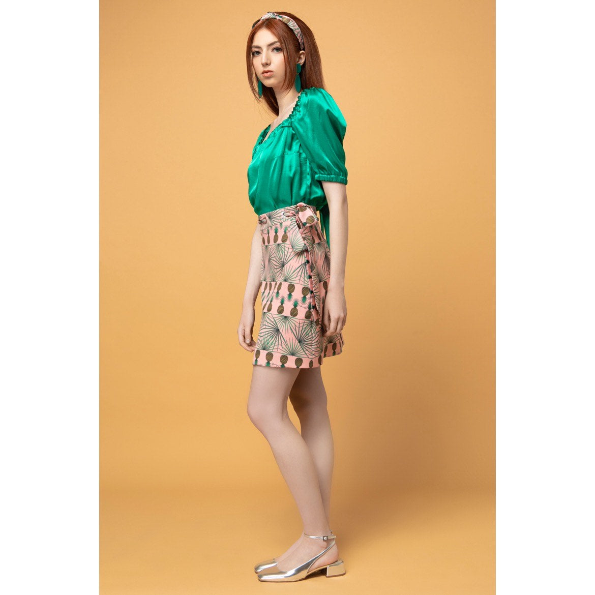 Lavinia Skirt - Mini Printed A-line Skirt