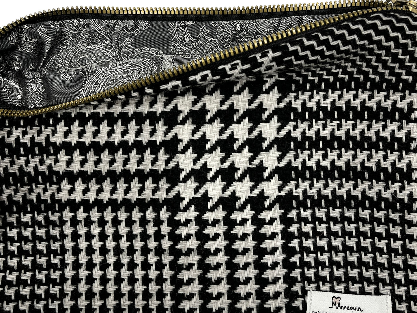 Prince De Galles Tweed Pochette Bag