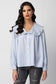 EVA SHIRT - SHIRT WITH RUFFLED TRIMMED COLLAR