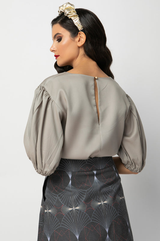 ELSIE TOP - PUFF SHORT SLEEVED TOP