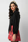 KATHERINE TOP - PUSSY BOW BLACK TENCEL TOP