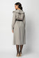 ELAINE DRESS - MAXI  SHIRT DRESS WITH RUFFLED COLLAR
