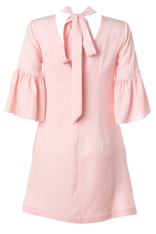 CELIA DRESS - MINI A-LINE DRESS WITH BELL SLEEVES