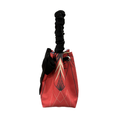 Retro Chain & Palmagic Red Mini Reversible Bucket Bag